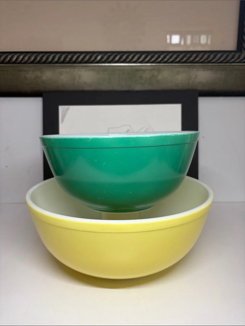 Pyrex Primary Color Nesting Mixing Bowl 404, 403 (Set Of 2)